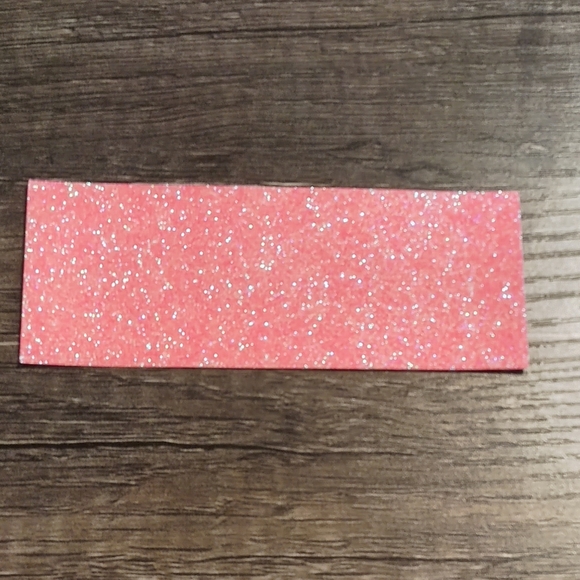 50 Pieces Rectangle Glitter Paper (for False Eyelash Packaging Box), Pink - Picture 4 of 4